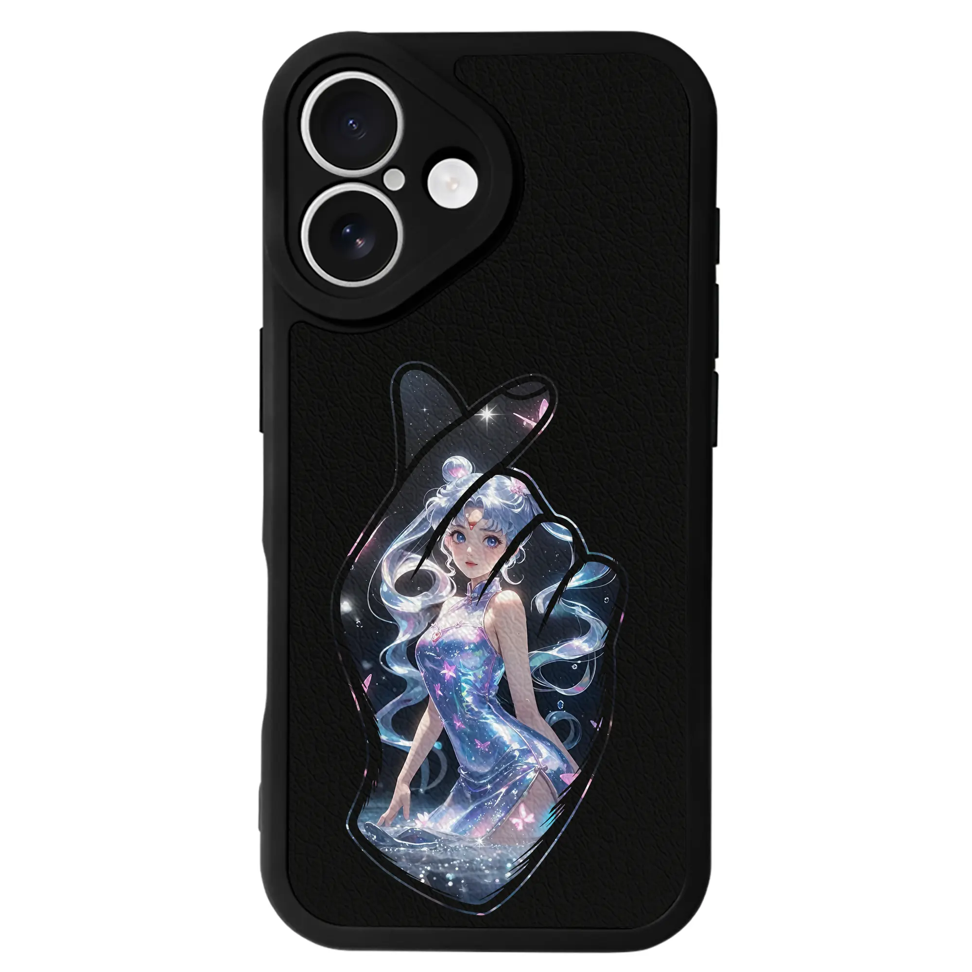 美少女戦士セーラームーン グッズ 月野 うさぎ - IPhone 16シリーズ対応 ・ シリコンスマホケース ・ レザー調 ・ 高精度フィット ・ 耐衝撃 ・ ワイヤレス充電対応 ・ 精密カット